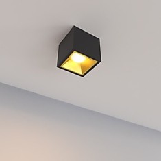Накладной куб LM15W-black/gold Dim