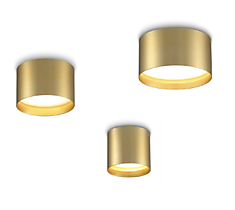 Потолочный светильник Round Pass-GD/Brass 12W 