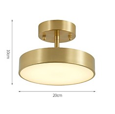 Потолочный светильник Macron brass/gd