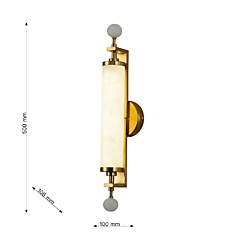 Настенный мраморный светильник Fav2-700-gold