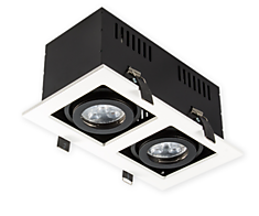 Светильник встроенный 107421 White/inside Black
