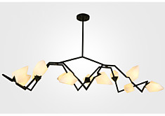 Люстра Eloise, 12 ламп, реп. черная